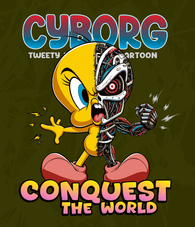 Ciborg Piolín Vector (2)